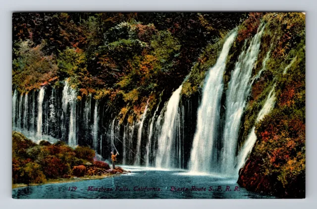 Mossbrae Falls CA-California, Shasta Route, Antique, Vintage Postcard
