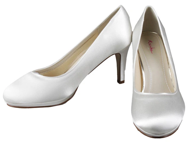 Rainbow Club Bibi women's bridal shoes pumps shoes size. 39.5 Ivory New