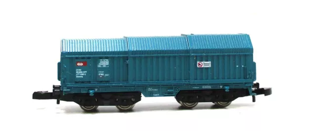 Märklin Z mini-club 8653 Teleskophaubenwagen SBB-CFF EVP (6254g)