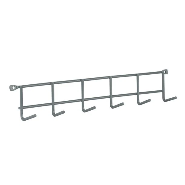 Hyper Tough 16 In. Wall Mounted Multi Hook Rack, Gray