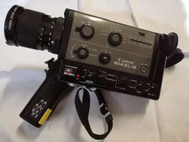 Canon 814 Xl-S Super 8 Camera Cinepresa  Analogica  Vintage Con Accessori