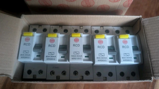 Wylex WRS80/2 80A 30mA 2 Pole RCD DIN Rail Mounting Wylex WRS80/2 80A 30mA 2 Pole RCD DIN Rail Mounting