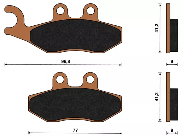 Coppia Pastiglie Freno 4T Anteriore Top4 Vespa Sprint 4T 4 Valvole 2014/2017