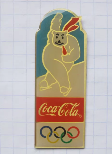 COCA COLA / OLYMPISCHE SPIELE EISBÄR .................... Wintersport Pin (103g)