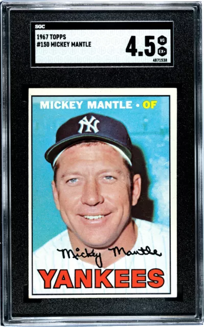 1967 Topps #150 Mickey Mantle SGC 4.5