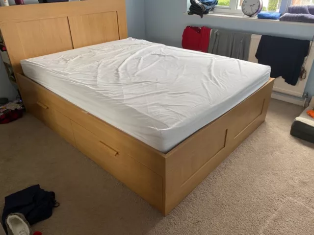 Brimnes king discount bed frame
