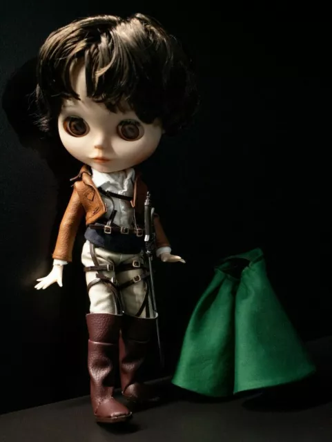 Custom Blythe doll by KIREI.Muñeco customizado Levi Akerman Ataque a los Titanes