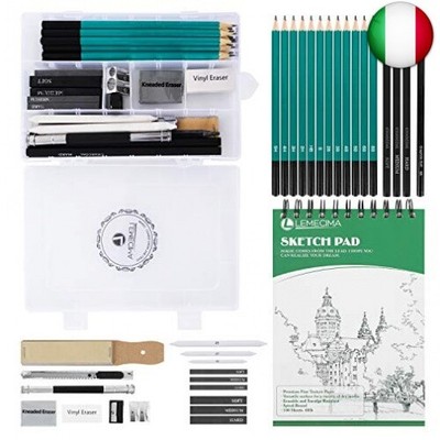 per disegno tortillon temperamatite matite fai da te artista Set di 16 paletti per sfumature carta vetrata prolunga. 