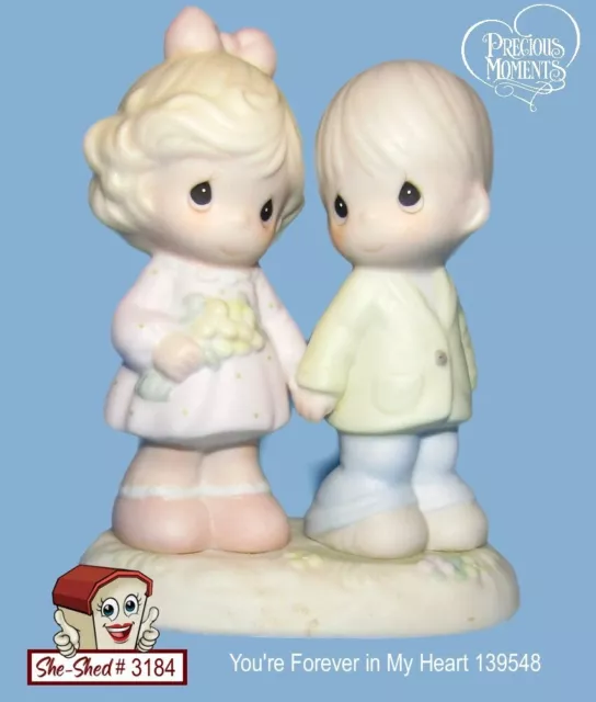 Precious Moments You're Forever in My Heart 139548 Vintage 1996 Enesco Figurine