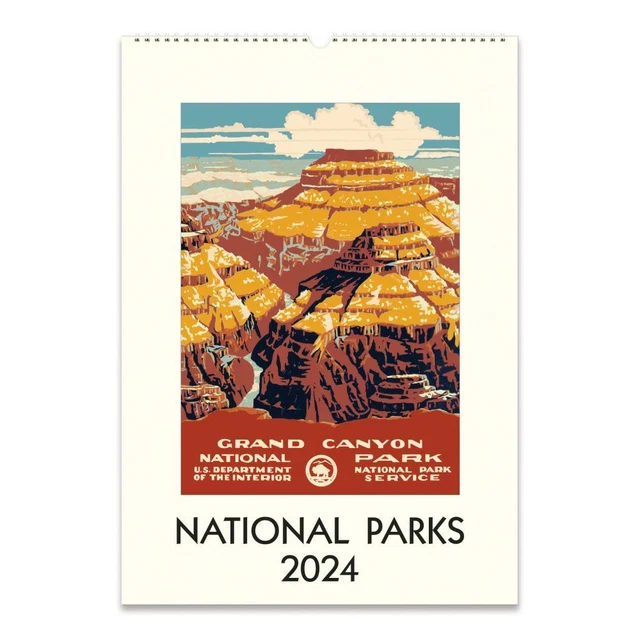 CAVALLINI PAPERS & Co., National Parks 2024 Poster Wall Calendar 24.95