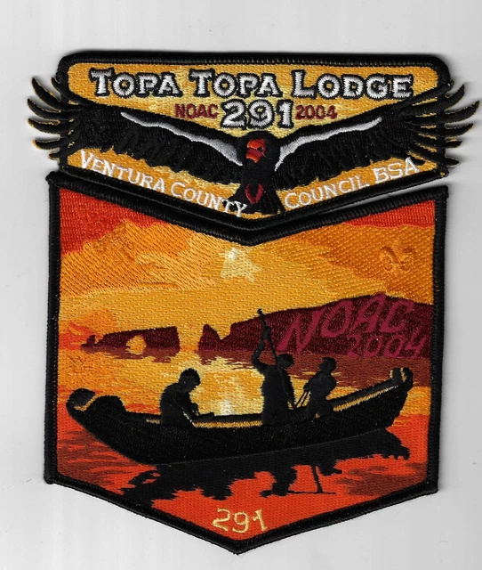 OA 291 Topa Topa 2004 NOAC Flap Set BLK Bdr. Ventura County Council [MK-5395]