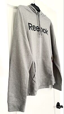 Reebok Unisex Boy’s Girl’s Hoodie Cropped Grey Pull Over size XL NEW With Tags