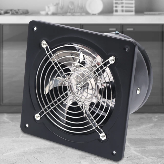 110V WINDOW EXHAUST Fan Shutter Fan Low Noise Ventilation Vent For