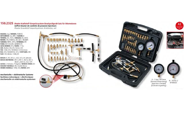 KS Tools Kraftstoff Niederdruck-Diagnose-Satz 14-teilig - Für Werkstatt & Profis