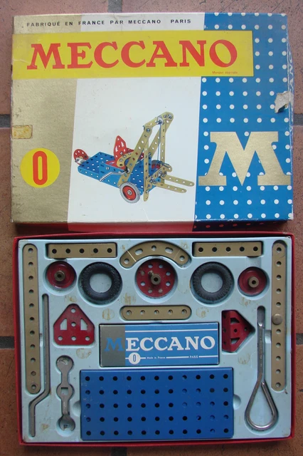 Meccano 5 boîtes 3 /3A/4A/5A et 6A série M bleu et or