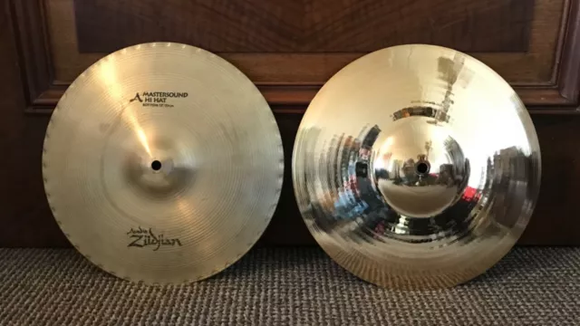 Zildjian A Custom/Avedis Mastersound 13” Hi-Hats, 1990s-era, unique pairing