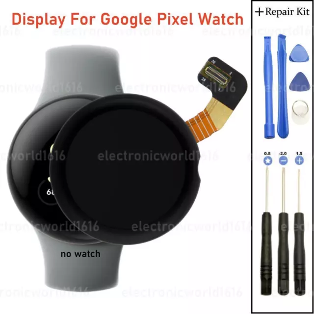 For Google Pixel Watch LTE Bluetooth GPS AMOLED LCD Display Screen Replacement