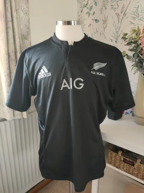 All Blacks New Zealand Adidas 2016 2017 Rugby Shirt XL Preloved Immaculate