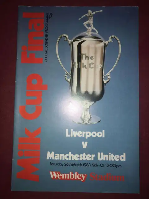 FOOTBALL LEAGUE CUP FINAL, 1983, a football programme from the fixture Liverpool