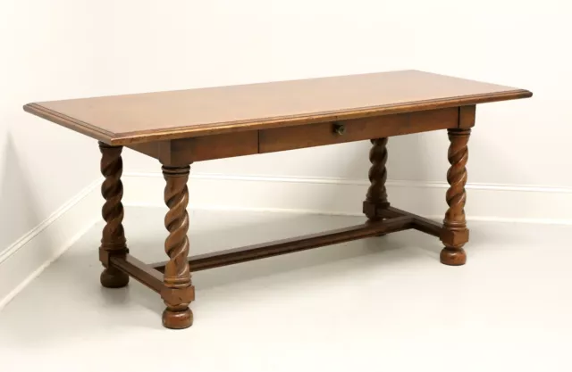 HERITAGE Walnut English Tudor Barley Twist Writing Desk