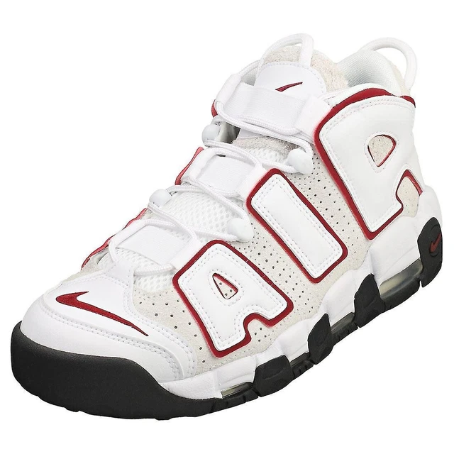 NIKE AIR MORE Uptempo 96 Mens Fashion Trainers in White Red Size UK10 EU45 124.00 PicClick UK