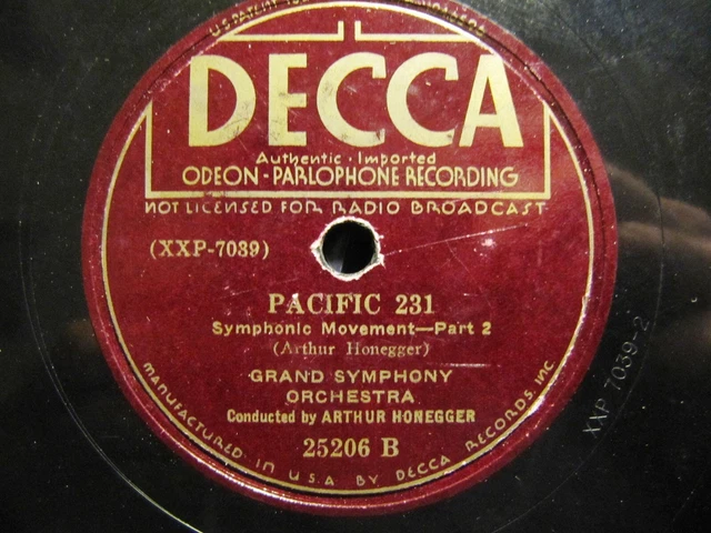 FRENCH STEAM LOCOMOTIVE PACIFIC 231 Sound Picture 1929 ARTHUR HONEGGER ...