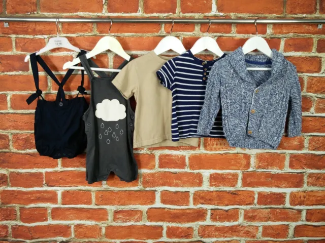 Baby Boys Bundle Age 9-12 Months Gap Zara Etc Knit Jacket Romper T-Shirts 80Cm