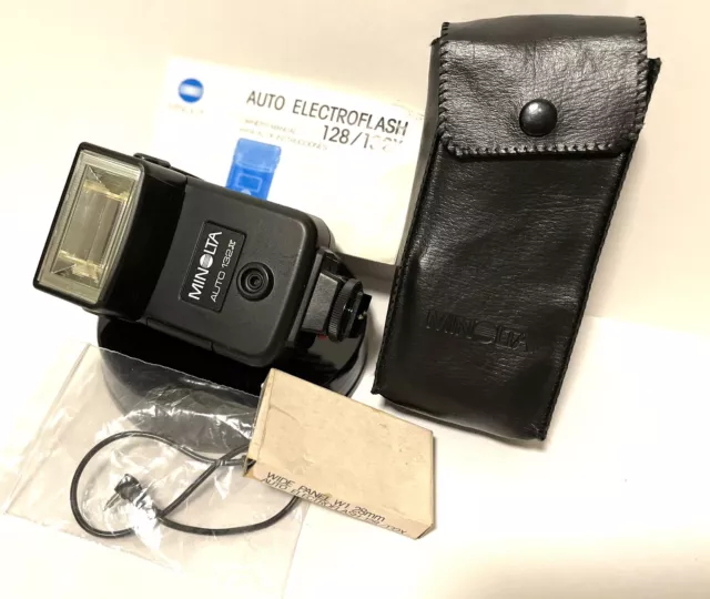 Konica Minolta Auto 132X Shoe Mount Flash, Excellent Condition! 🤩🤩🤩