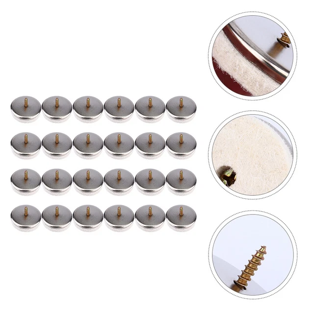 24 Pcs Felt Pads Furniture Floor Mat Table Leg Protectors Chair Legs