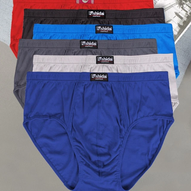 Uomo Intimo Traspirante Cotone Larga Uomo Mutandine Taglie Forti Taglia XL ~ 5XL