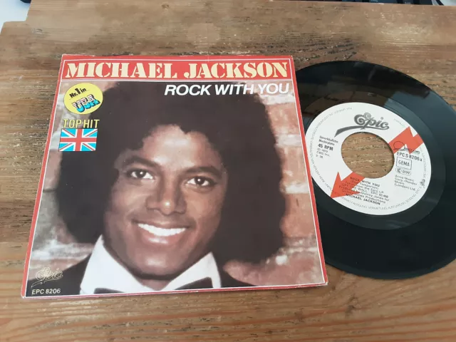 7" Pop Michael Jackson - Rock With You/Get On Th (2 Song) Promo CBS EPIC Germany