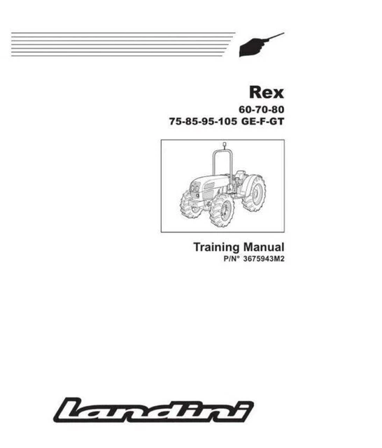 Manuale Uso E Manutenzione LANDINI 5830 6830 7830 8830 &ndash; Libretto Istruzioni In ITA Su CD
