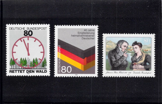 Bund BRD 1985; Verschiedene; Mi.Nr. 1246; 1253;  1265;  postfrisch