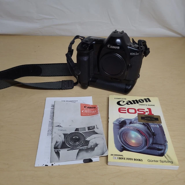 Canon EOS-1N Body + Power Drive Booster E1 SLR 35MM Film Camera Made in Japan