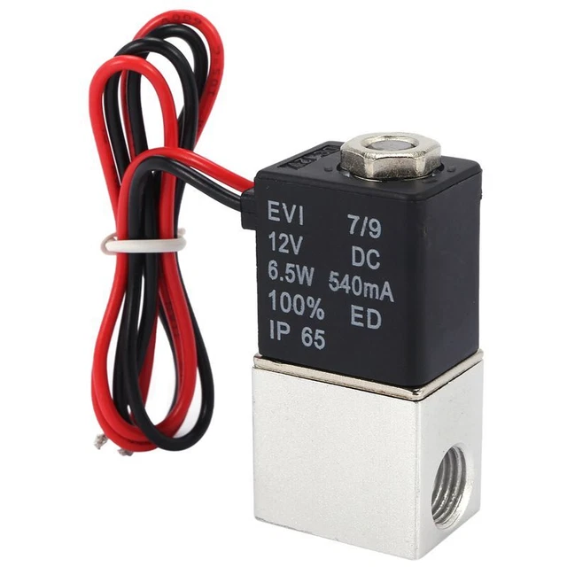 DC12V Solenoide 1/4 pollici 2 vie Normalmente chiusa ad azione diretta A9F6