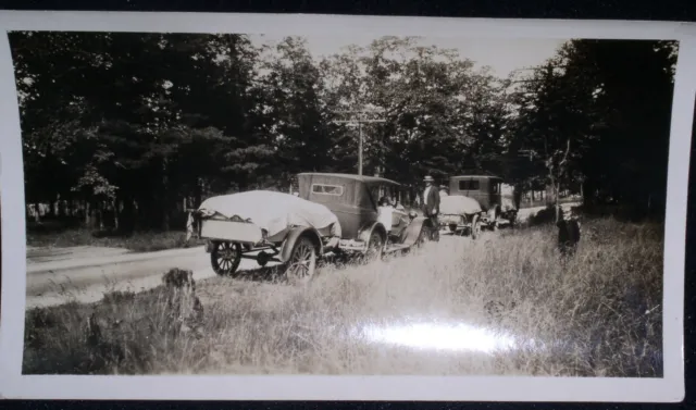 Port Washington, Ohio~Orig. 1920s photo Cars & Trailers Camping At the River
