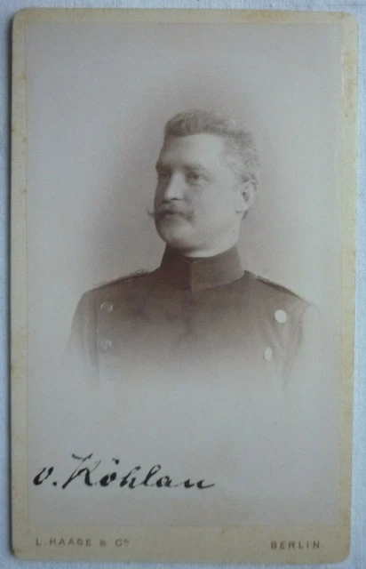 CdV Preussische KRIEGSAKADEMIE BERLIN 1886-1889 von Böhlau Infanterie Nr. 80