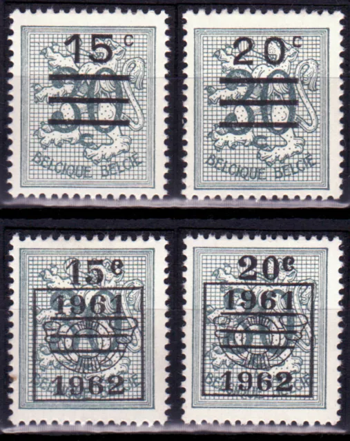 1961  BELGIQUE    Y & T   N° 1172 à 1173 B   Neufs*  AVEC CHARNIÈRE