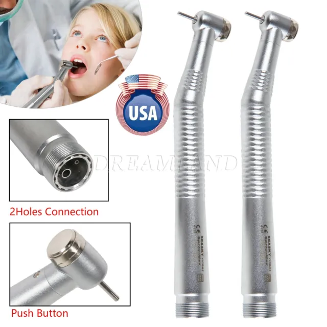 2x NSK PANA Estilo Dental Alta Velocidad Pieza de Mano Estándar Botón Pulsador