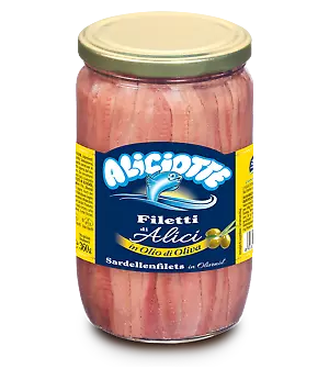 Filetti di Alici in Olio di Oliva distesi ALICIOTTE 700gr