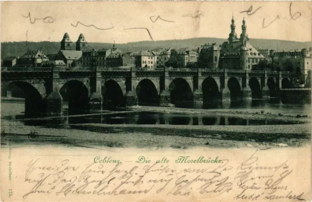 CPA AK Koblenz- Die alte Moselbrucke GERMANY (903665)