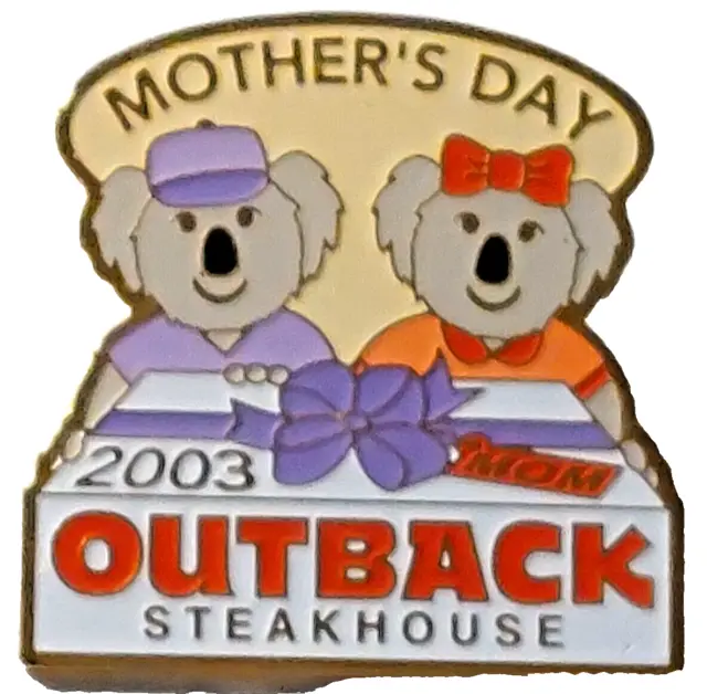 Outback Steakhouse Restaurant Mother's Day 2003 Lapel Pin