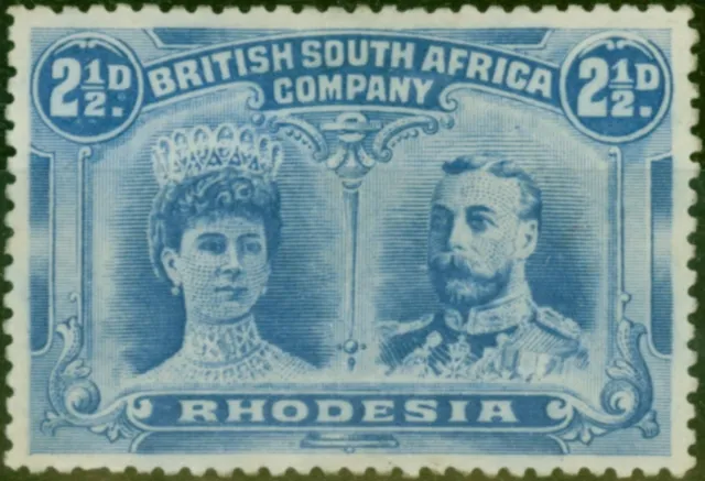 Rhodesia 1910 2 1/2d Dull Blue SG132 Fine MM