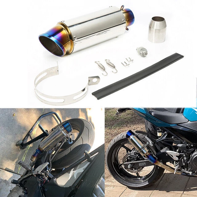 Universal Motorcycle ATV Slip-on Exhaust Muffler Pipe Killer Silencer 38-51mm