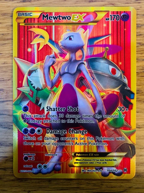 NM! MEWTWO EX (164/162) XY BREAKthrough Full Art Secret Rare Pokemon Card!  149.99 - PicClick UK