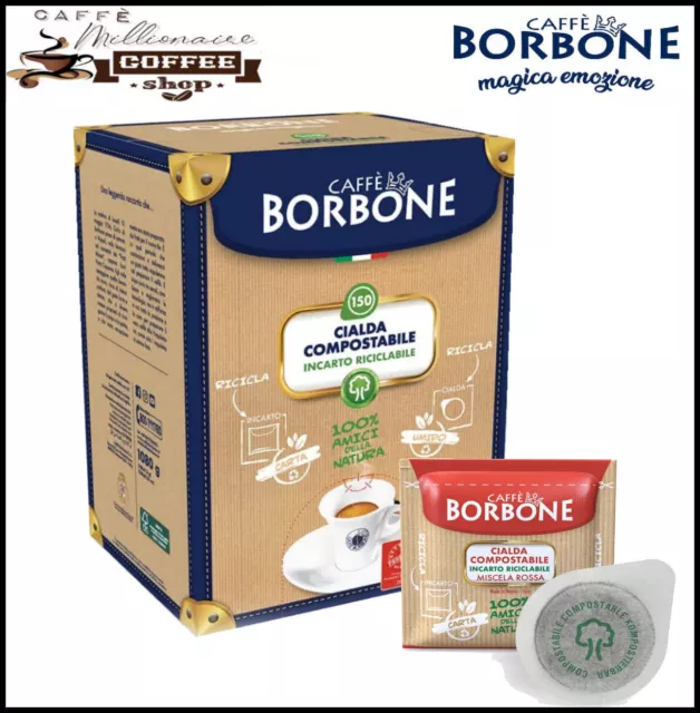 Cialde Caffè Borbone Miscela Rossa Filtro Carta ESE 44 MM RED Incarto Ecologico