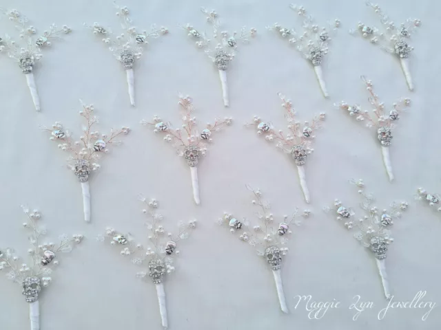 Bottoni teschio - Bottoni gotici, accessori per matrimoni gotici, sposa gotica