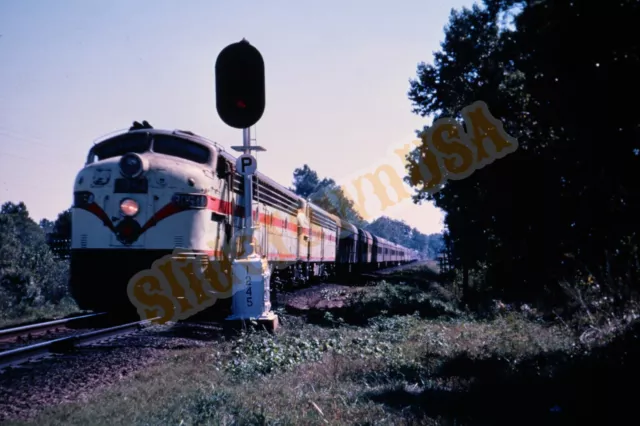 Vtg 1960 Duplicate Train Slide 3054 Seaboard Engine Raleigh NC X8C109