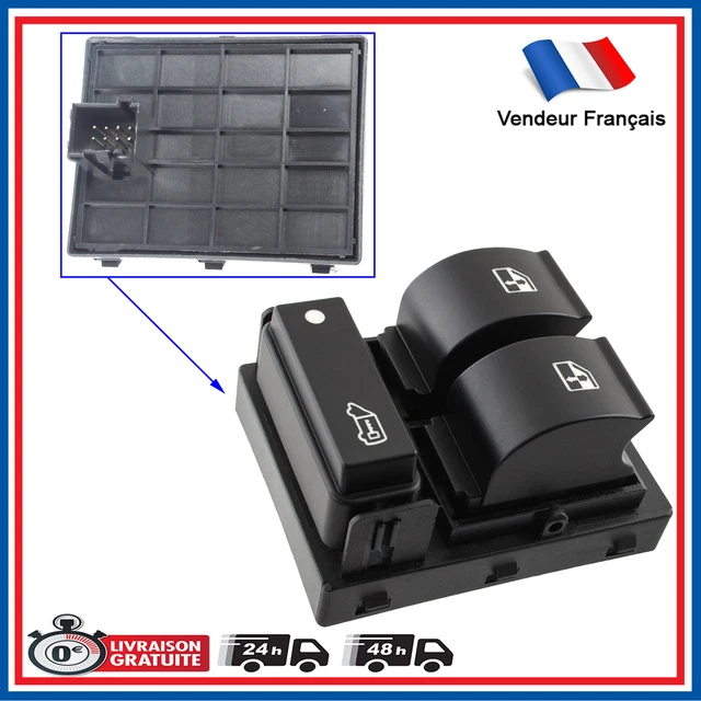 Bouton Commande Interrupteur Lève Vitre Avant Gauche Fiat Citroen Peugeot Opel