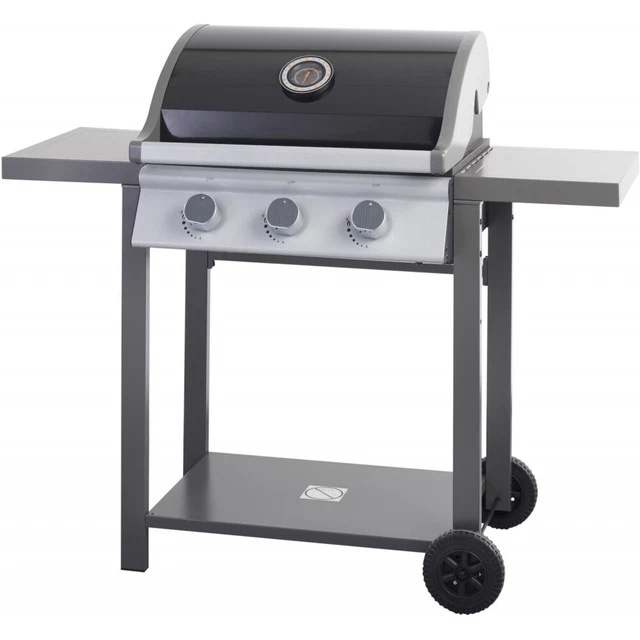 DANGRILL FRIGG 300 OS Gasgrill Thermometer aus Aluminium Piezozündung Zwei Räder